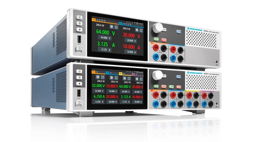 New R&S NGP800 power supplies boost efficiency with up to four independent channels in a single compact instrument